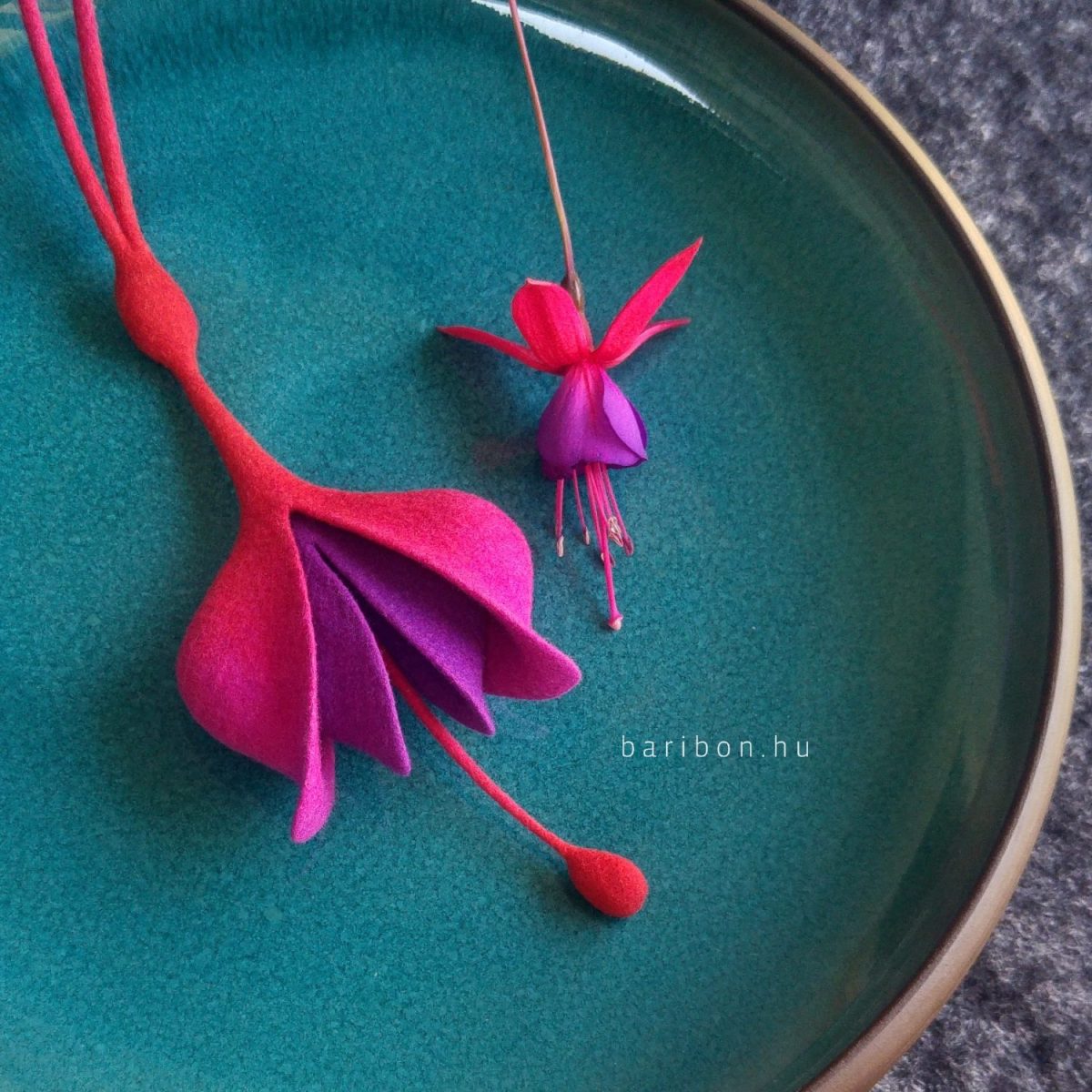 Fuchsia necklace workshop package – Baribon