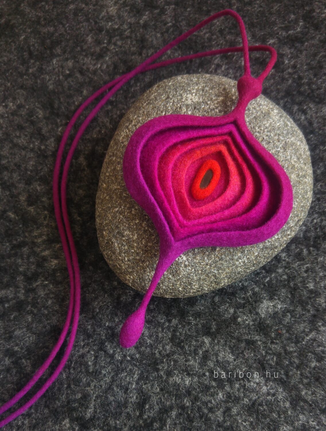 Purple onion necklace