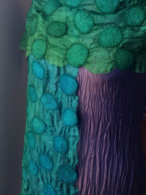 Super soft green and teal scarf